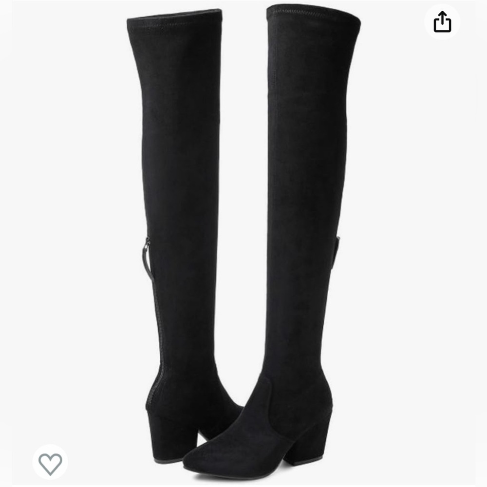 Black knee high boots size 8
